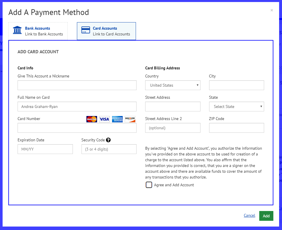 Add / edit / delete a payment method? – TransactisSMB